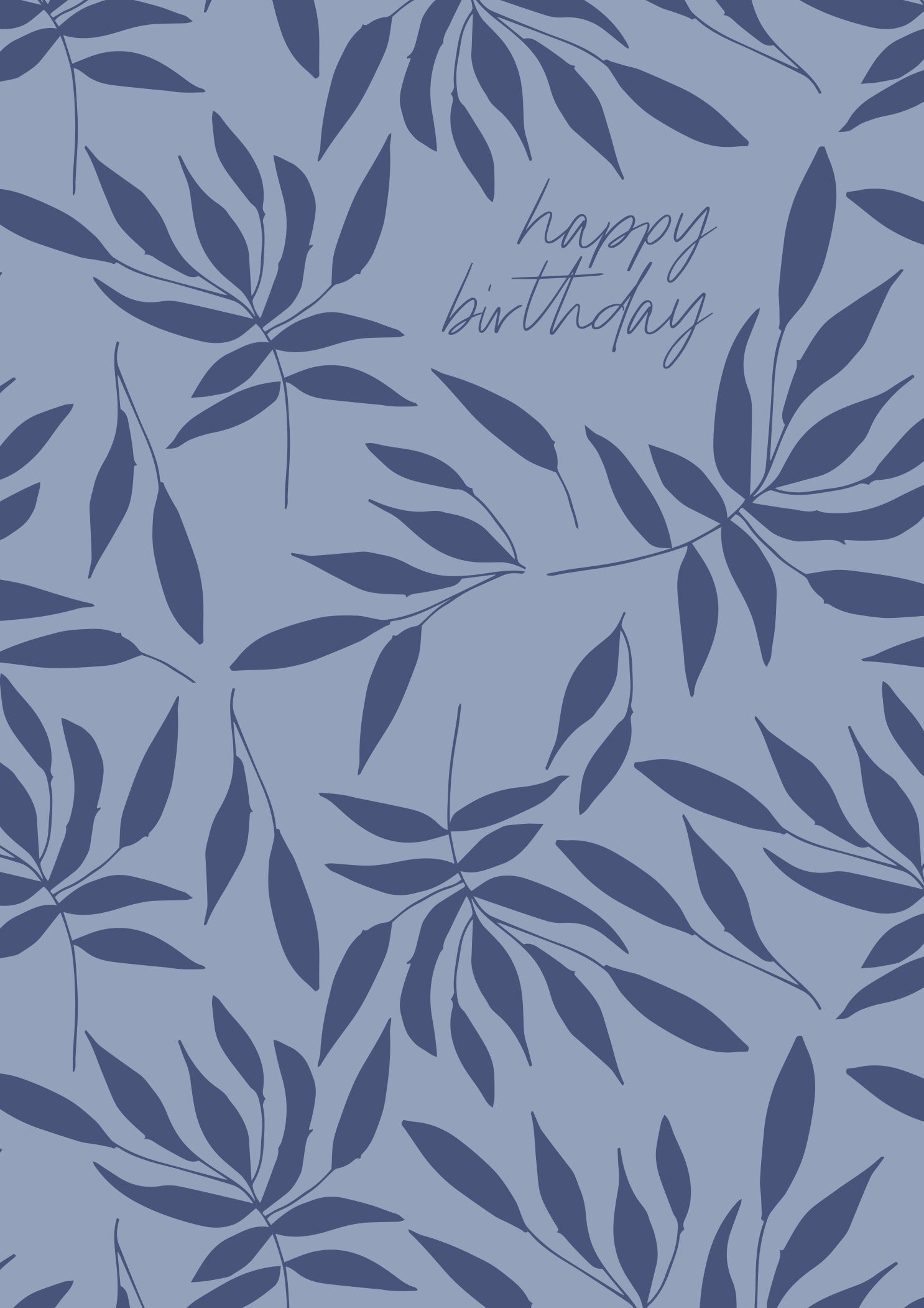 Greeting Card Dainty - BIRTHDAY LEAVES